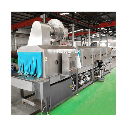 Advantages Low Maintenance Basket Tray Crate Pallet Washing Machine With Air Dryer