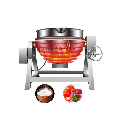 615KG Vertical Steam Gas Electric Double Jacketed Kettle for Jam Making in Restaurant