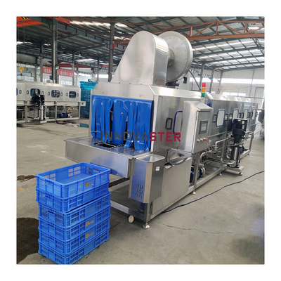 SUS304 Stainless Steel Commercial Slatted Crates Basket Box Washer for Pallet Washing