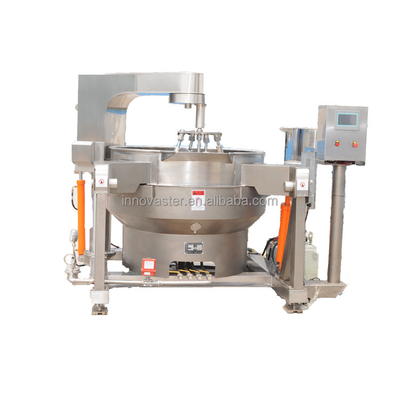 100-600L Capacity Automatic Gas Heating Jacketed Cooking Kettle for Sauce Multi-Agitator
