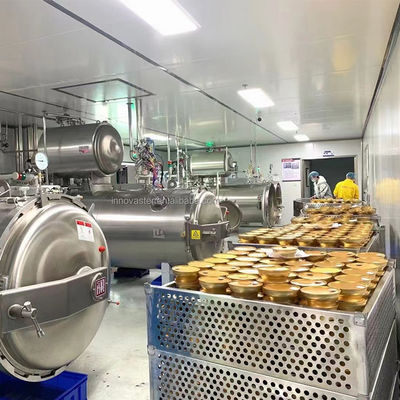 Retort Autoclave Steam Sterilization Process for Packaged Food Canned Poultry and Beef
