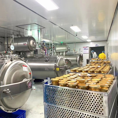3P Water Bath Sterilizer Autoclave System for Tin Canned Tomato Fish Tuna Retort Machine