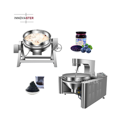 Stainless Steel Electric Oil Heating Sauce Cooking Pot with Legs and Mixing Function