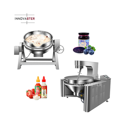 Customizable Capacity Electric Steam Heating Sauce Jacketed Kettle with Mixer Agitator