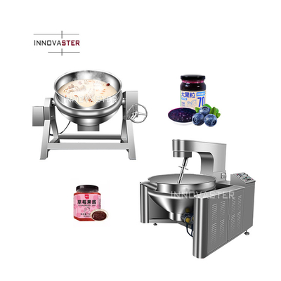 Rotate Speed 1-100RPM Industrial Electric Pot Heated Jacketed Kettle for Oil Food Mixing