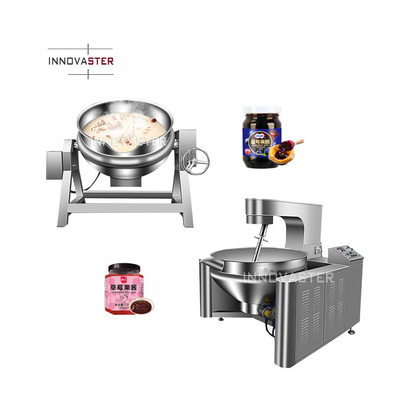 Cooking Equipment 50-600L Steam Cooking Jams Sauce Frying Pan Jacketted Kettle Vessel