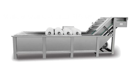 Customized Gantry Lift Bubble Washing Machine For Vegetable And Fruit In Food Beverage