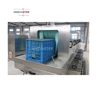Industrial High Pressure Washing Machine for Food Container Turnover Baskets 18kw Power