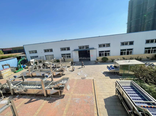 Industrial Vegetable And Fruit Washing Machine With Gantry Lift Tank For Beverage Shops