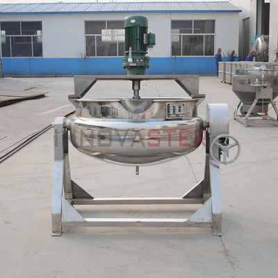 Industrial Jacketed Kettle for Cake Milk Jam Mooncake Processing Mixing and Cooking