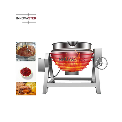 Electric Steam Cooker Jacketed Kettle for Boiling and Mixing in Commercial Kitchen
