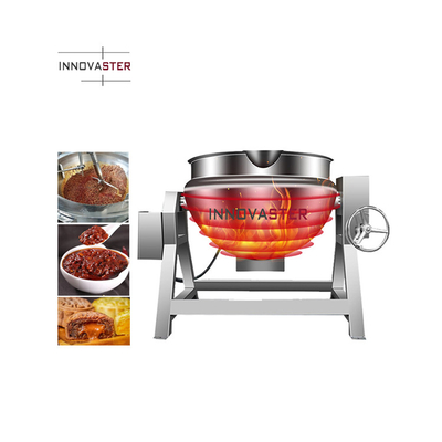 Commercial Tilt Type Jacketed Kettle for Automatic Jam Boiling and Cooking Equipment