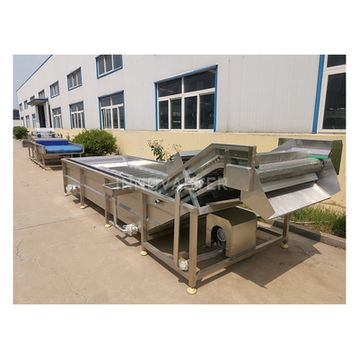 6000*1400*2400 Industrial Sweet Potato Washing Machine with Air Bubble Cleaning System