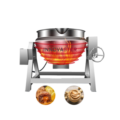 Industrial Tilt Candy Meat Cooking Jacket Kettle 500L for Vegetable Processing Plant