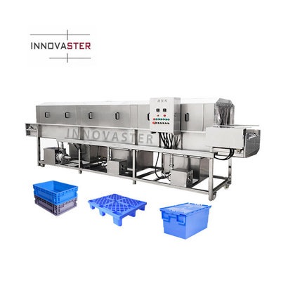 18kw Automatic Commercial Crate Pallet Tray Basket Box Washing Machine 6000*2800*2200