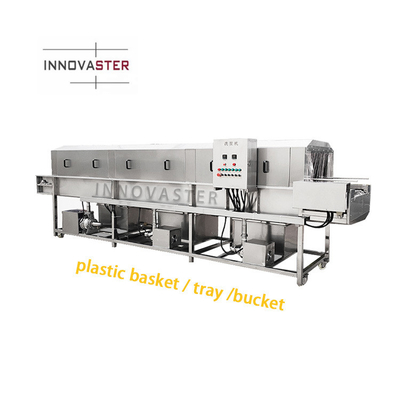 380/480V Voltage High Pressure Spray Turnover Baking Egg Tray Basket Washing Drying Machine