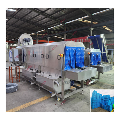 Fast Operation Industrial Washing Machine for Heated Water Spray Container Cleaning