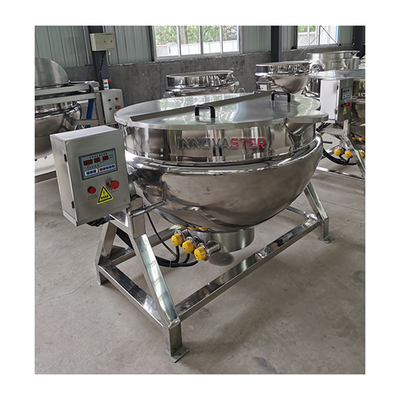 304 Stainless Steel Gas Cooking Mixer Jacketed Kettle for Food Processing Equipment