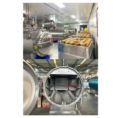 Boiler Auxiliary Pouch Pet Food High Temperature Sterilization Sterilizer Autoclave Retort 1100*1200*1500MM