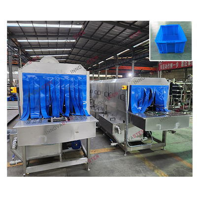 Continuous Polypropylene/Stainless Steel Container Washer for Industrial 6000*2800*2200