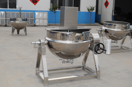 Boiling and Mixing Function Stainless Steel 304 Kettle for School Dining Hall Cooking