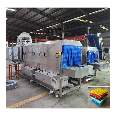 6000*2800*2200 High Pressure Heated Water Spray Chocolate Molds Washer for Pallet Washing