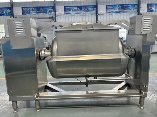 100L Horizontal Water Extraction Jacket Cooking Kettle with Vacuum Stirring Function
