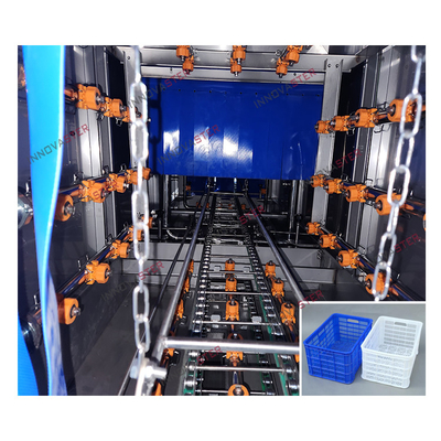 Food Shop 2021 Industrial Automatic PP/SUS304 Container Continuous Washing Equipment