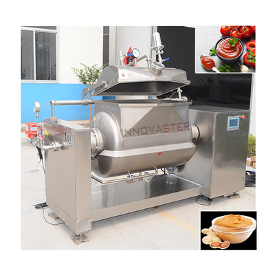 Food Beverage Horizontal Inclinable Cooking Mixer for Coco Syrup and Sugarcane Syrup