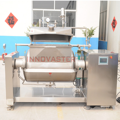 Food Beverage Horizontal Inclinable Cooking Mixer for Coco Syrup and Sugarcane Syrup