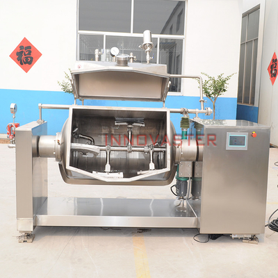 Food Beverage Horizontal Inclinable Cooking Mixer for Coco Syrup and Sugarcane Syrup