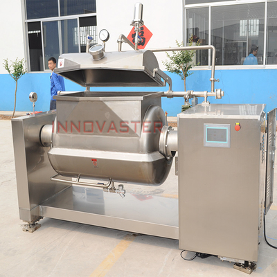 Food Beverage Horizontal Inclinable Cooking Mixer for Coco Syrup and Sugarcane Syrup