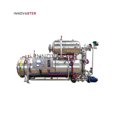 High Pressure Double Layer Water Sterilization Pot For Canning Pouch Packaging System