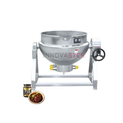 Customizable Capacity Tilting Type Industrial Jacketed Cooking Kettle with Agitator
