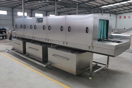 380/480V Voltage Silver Plastic Crates Washing Machine for Fast and Thorough Cleaning