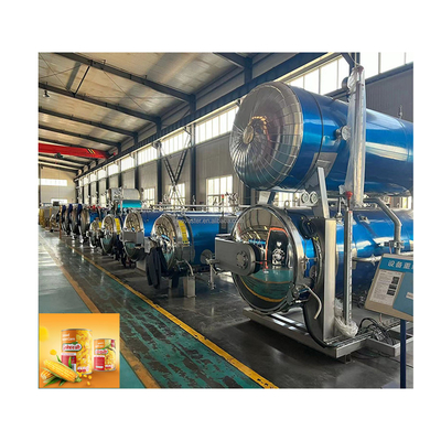High Temperature Sterilization Coconut Water Packaging with Horizontal Retort Design
