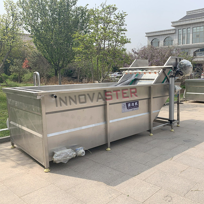 Automatic Salad Leaf Vegetable Processing Line Washer with 6000*1400*2400 Dimensions