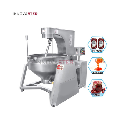Jacketed Cooking Kettle Gas Heated Automatic Cooking Mixer with 304 Stainless Steel