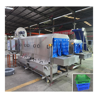 2021 Basket Commercial Box Washer Automatic Plastic Crates Washing Machine for Pallet