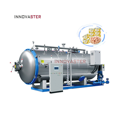 Horizontal Water Bath Sterilization Machine for Food Beverage 1100*1200*1500MM Design