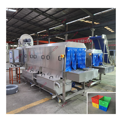 2021 Industrial Automatic Plastic Trays Washing Machine with Fast Operation
