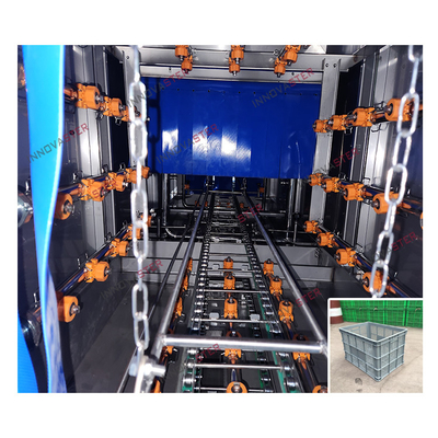 215 KG Silver Industrial Plastic Basket Pallet Tray Washing Tunnel Machine for Cleaning