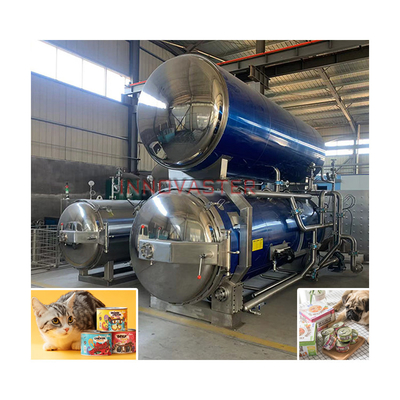 High Temperature Sterilizing Retort for Food Grade Pouch Packaging 2100 KG Operation