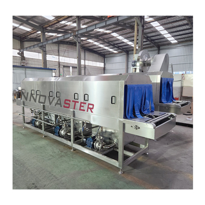 Industrial Tunnel Crate Washer Rotary Turnover Basket Type Washing Machine for Design