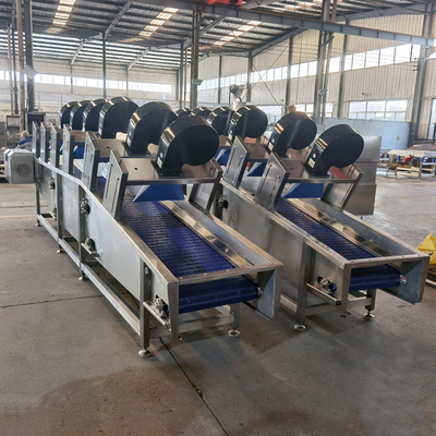 Flip Type Air Dryer for Food and Vegetables Processing Line Advantage of Water Recycle