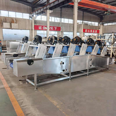 Flip Type Air Dryer for Food and Vegetables Processing Line Advantage of Water Recycle