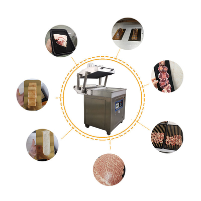 Wood Material Automatic Skin Attached Vacuum Packaging Machine Complete State of Food