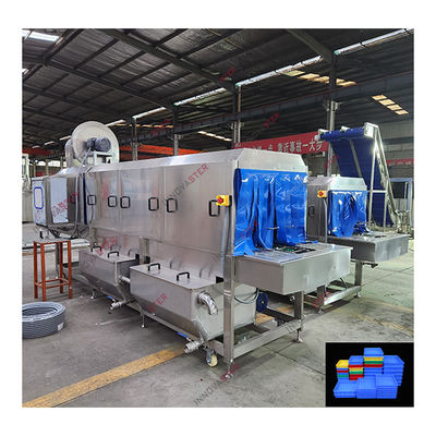 650 KG Automatic Plastic Crates Washing Machine for Pallets Cleaning and Disinfecting