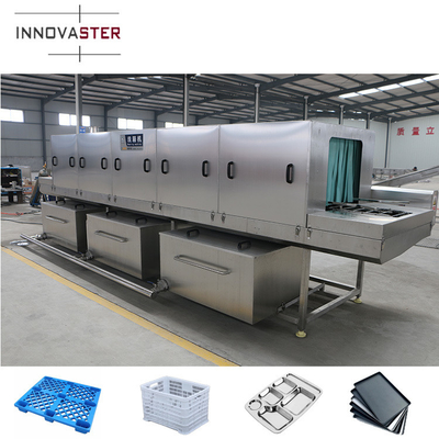 SUS304 Stainless Steel Commercial Slatted Crates Basket Box Washer for Pallet Washing