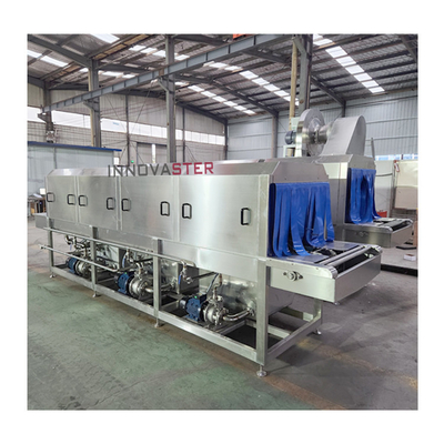 Industrial Washer for Tunnel Type Food Tray Plastic Basket Bread Baking Chicken Crate